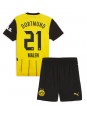 Borussia Dortmund Donyell Malen #21 Kotipaita Lasten 2024-25 Lyhythihainen (+ shortsit)